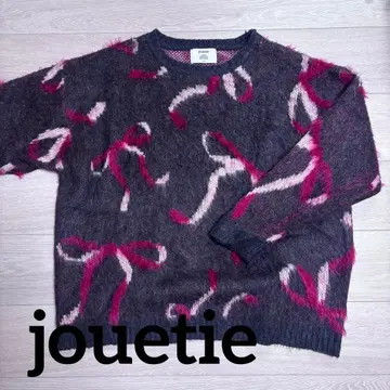 jouetie 모티브 샤기 니트