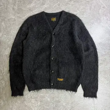 CALEE 모헤어 가디건 블랙 그런지