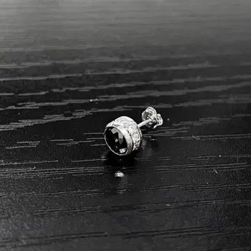 AVALANCHE 아발란치 10K 화이트 골드 귀걸이 5mm