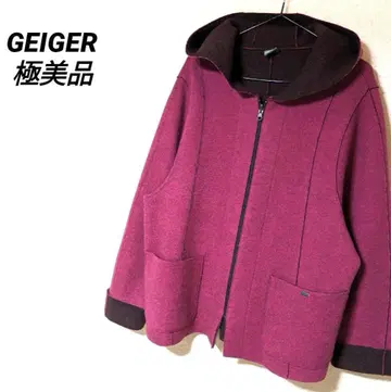 GEIGER 자켓 새상품급 리버 코트 후디 블루종 울 구제 의류