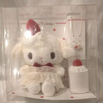 [ 미개봉 새상품 ] 산리오 숏 케이크 마이멜로디 봉제 인형 목걸이