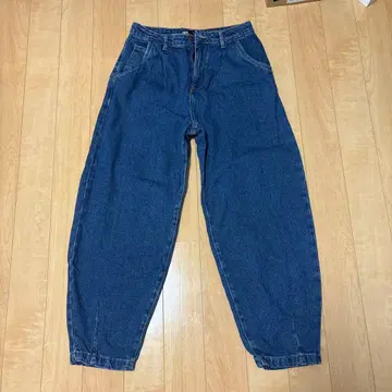 ZARA 와이드 레그 데님 인디고 블루