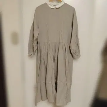 앨리스 베이지 셔츠 원피스 긴팔