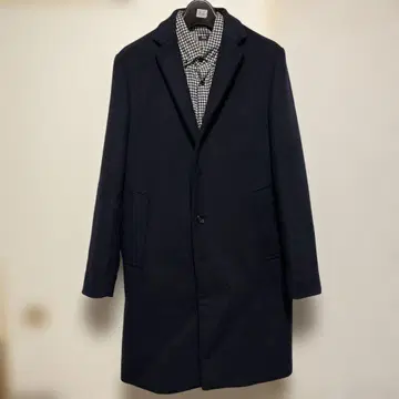 [ 새상품급 ] RAGEBLUE 네이비 체스터 코트 울 혼방