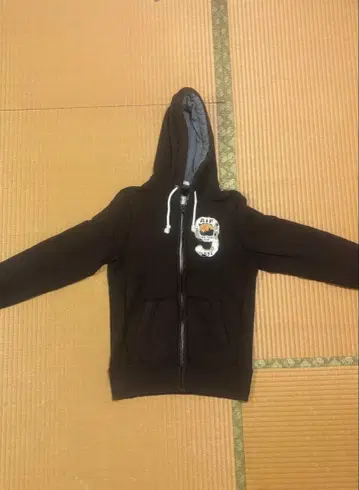 y2k 아바클로 a&f 브라운 지퍼 후드티