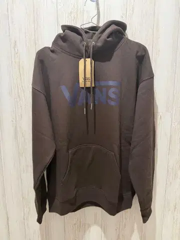 VANS 브라운 후드 부착 후드티 새상품