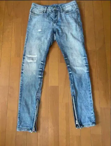 mnml 스키니 데님 사이즈 29 데미지 가공