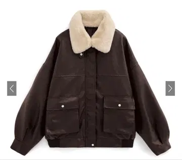 GRL 퍼 티펫 가죽 블루종[fo1988]