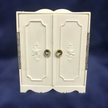 리카짱용 화이트 화이트 가구 시리즈 슈즈 박스 [쇼와 레트로 당시물]