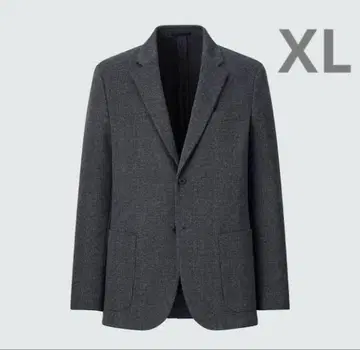 UNIQLO 컴포트 자켓 XL 글렌체크 다크 그레이