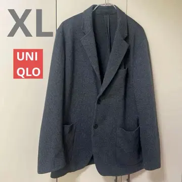 UNIQLO 컴포트 자켓 XL 글렌체크 다크 그레이