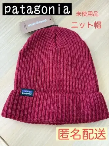 patagonia 니트 모자 레드 [ 미사용품 ]