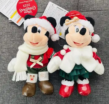 미사용 새상품 디즈니 크리스마스 인형 배지 바