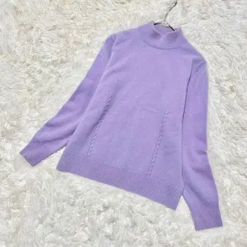 [캐시미어 100%] nuovo quaranta 하이넥 스웨터 라벤더