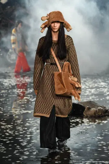 doublet 21aw MONOGRAM JQ KNIT ROMPERS