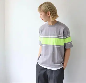 maillot mature 마이요 마추어 Border Knit Tee