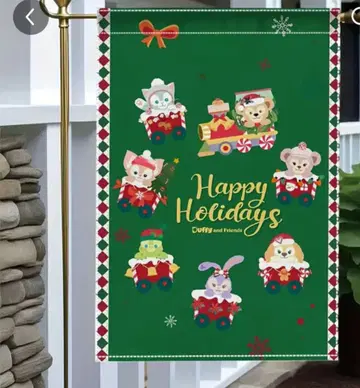 Duffy and Friends 크리스마스 플래그
