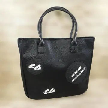 센소유니코 t.b 새상품 블랙 가죽 토트백 A4 수납