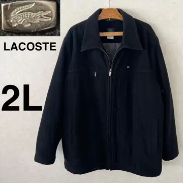 LACOSTE 울 자켓 코트 블랙 빈티지 빅 사이즈