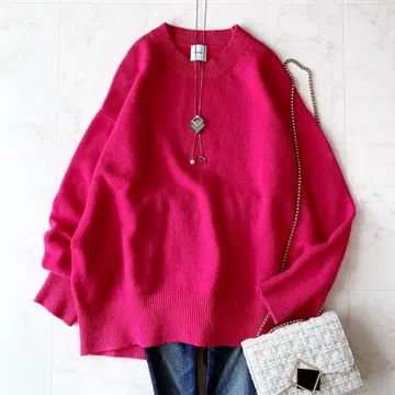 컨디션 최상 스피크앤스팬 부드러운 캐시미어 크루넥 니트 루즈핏