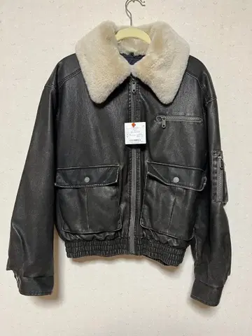미사용 새상품 SLY 빈티지 페이크 가죽 자켓