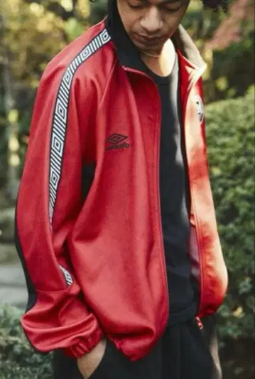 UMBRO/엄브로 별주 / 올 패턴 트랙 자켓/무라염색