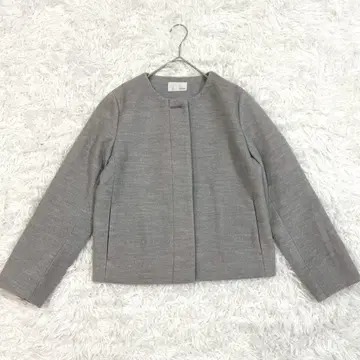 인덱스 인덱스 노카라 피코트 M 그레이 깔끔 고급