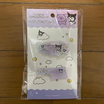 체고심 x 산리오 캐릭터즈 헤어 클립 세트 쿠로미