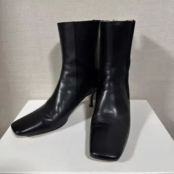 2.718 개럴개런트 사이드 고어 부츠 블랙 가죽 38