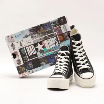 RADWIMPS 20th Anniversary 블랙 하이컷 스니커즈