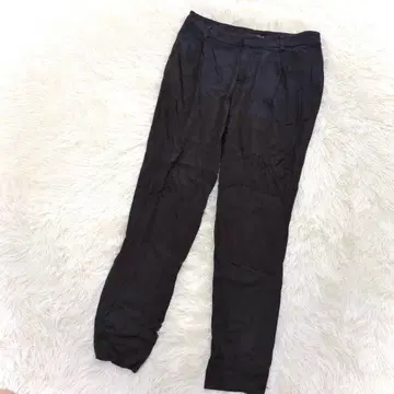 LOUNIE 루니 슬랙스 블랙 38 M 심플 스트레치