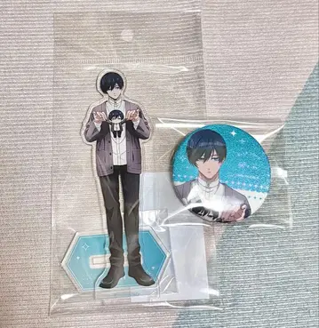 이토시 린 아크릴 스탠드 캔뱃지 마루이 다꼬 THE 캐릭터 블루 록