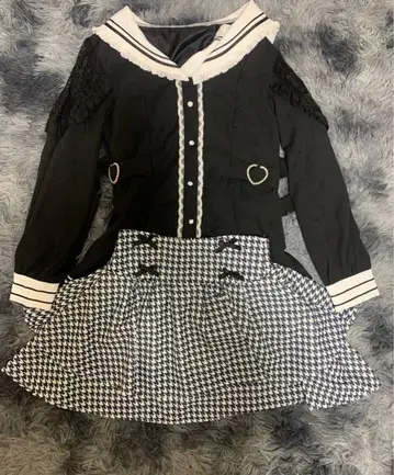 지뢰계 의류 상하의 세트