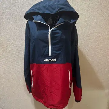 element 후드 부착 마운틴 후드티 XL 네이비/레드