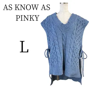 컨디션 최상 AS KNOW AS PINKY 아즈노우아즈 핑키 베스트 L