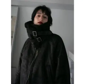 perverze 2 way 무스탕 자켓 코트