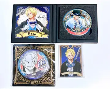 원피스 벌스데이 캔뱃지 스탯 카드 스티커 사보