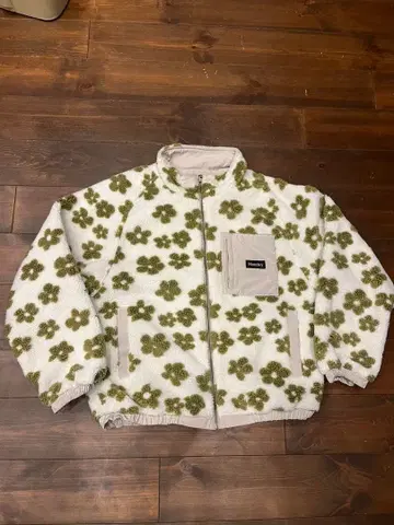 MONTLEY 꽃무늬 플리스 자켓 리버서블