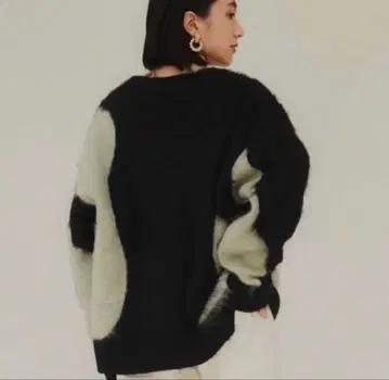 knuthmarf 넥 니트 풀오버 모헤어 혼방