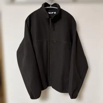 UNIQLO U 브러쉬드 저지 블루종 다크 브라운 M 사이즈