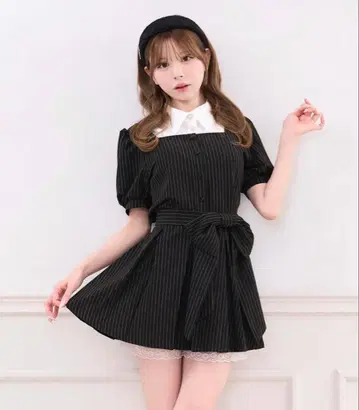 [세트 착용 가능] 레이어드 퍼프 소매 상의