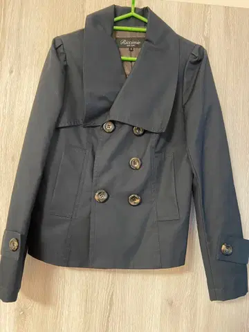 새상품 노카라 자켓 트렌치 아우터 여성용 블랙 블랙