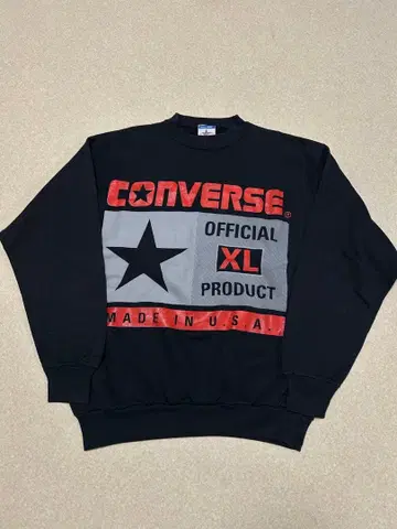90s CONVERSE 블랙 XL 맨투맨