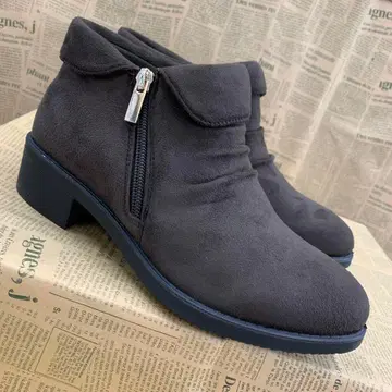 새상품 여성용 L 사이즈 경량 숏부츠 짙은 갈색 9844