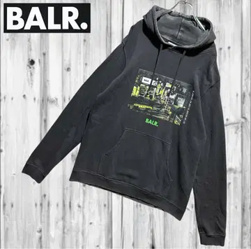 보울러 BALR. 도쿄 스트릿 네온 그래픽 프린트 후드티
