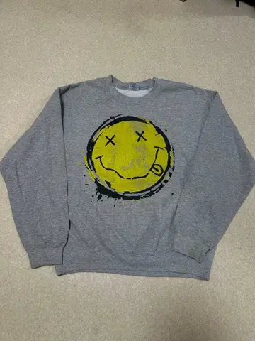 00s Gildan NIRVANA 맨투맨 스플래쉬 아트 트레이닝복