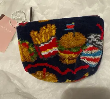 페이러 러블리 버거샵 보트형 파우치 네이비