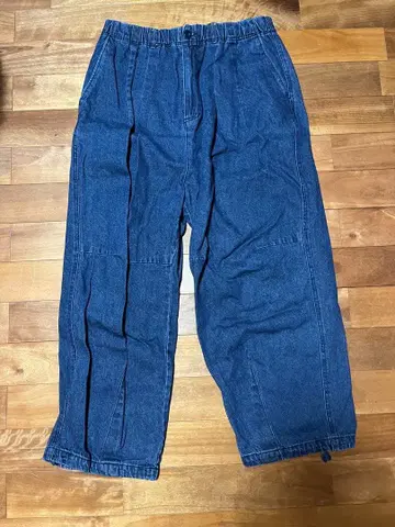 데님 카고 팬츠