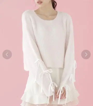 [ JILL by JILL STUART ] 필라무 슬리브 리본 니트