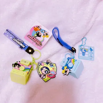 파워퍼프걸 파샤피카 카메라 키링 2종 가챠가챠 제일복권